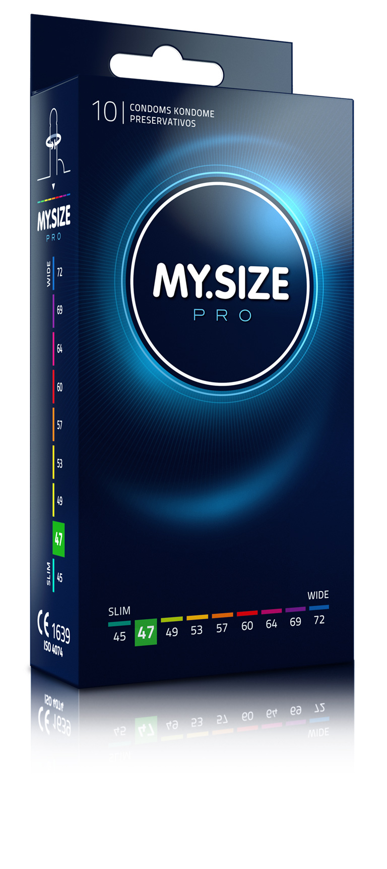 ᐈ Купить Презервативы MY SIZE PRO 47 mm размер XS, самые маленькие, узкие,  ультратонкие, упаковка 10 шт., Германия. - MyCondoms