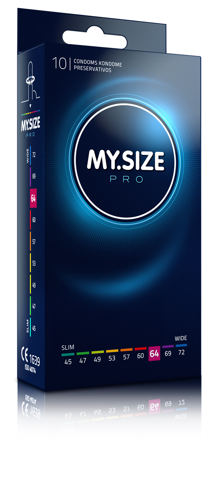 ᐈ Купить Презервативы MY SIZE PRO 64 mm размер XXL, очень большие, широкие,  упаковка 10 шт., Германия - MyCondoms