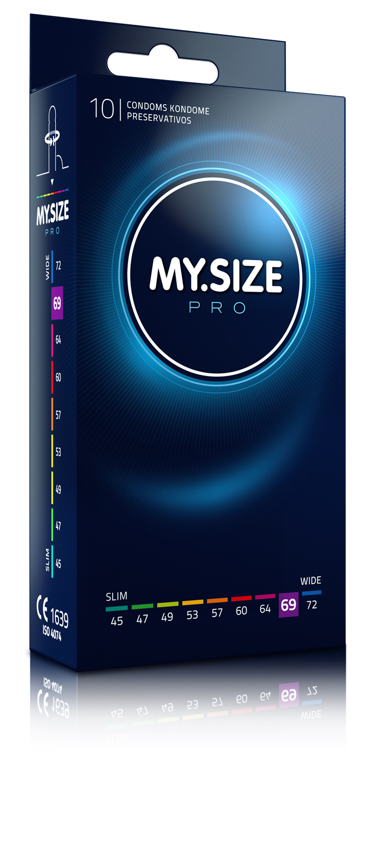 ᐈ Купить Презервативы MY SIZE PRO 69 mm размер XXXL, самые большие,  широкие, упаковка 10 шт., Германия - MyCondoms