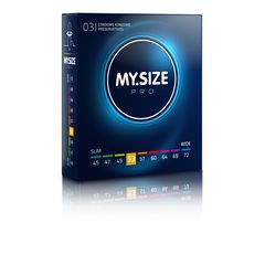 Презервативы MY SIZE PRO 53 mm, стандартный размер M, ультратонкие, упаковка 3 шт., Германия, Количество в упаковке: 3 штуки