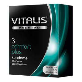 Облегающие презервативы VITALIS premium comfort plus (3 шт.) ГЕРМАНИЯ