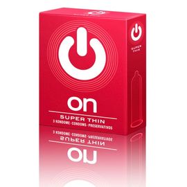 Ультра тонкі презервативи ON Super Thin (3 шт.), виробництво Німеччини