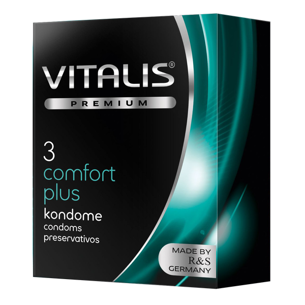 Облегающие презервативы VITALIS premium comfort plus (3 шт.) ГЕРМАНИЯ